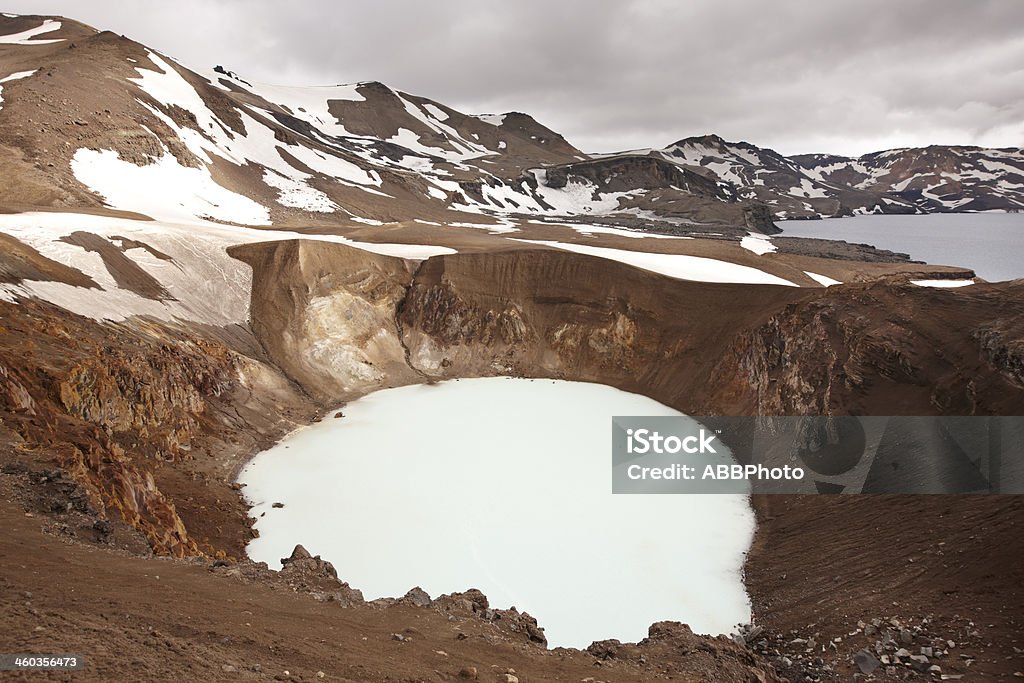 Islândia.  Askja e Viti Crateras.  Highland área. - Royalty-free Ao Ar Livre Foto de stock