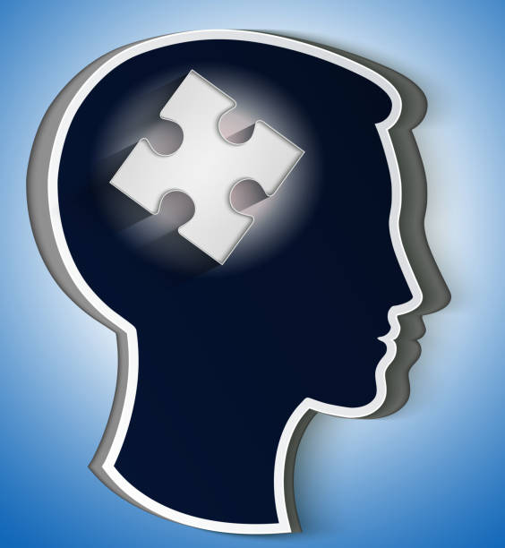 istock Human head. concept a new idea, piece of the puzzle 460357073
