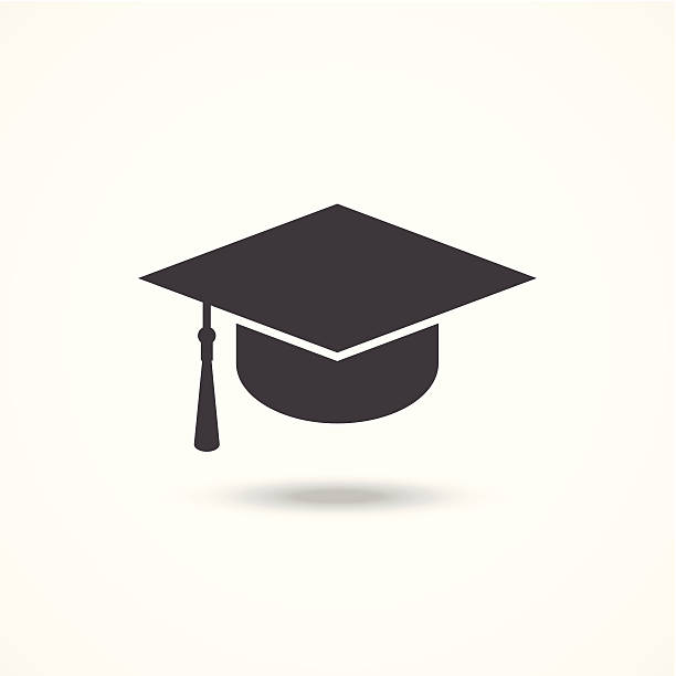 graduation cap - education stock illustrations