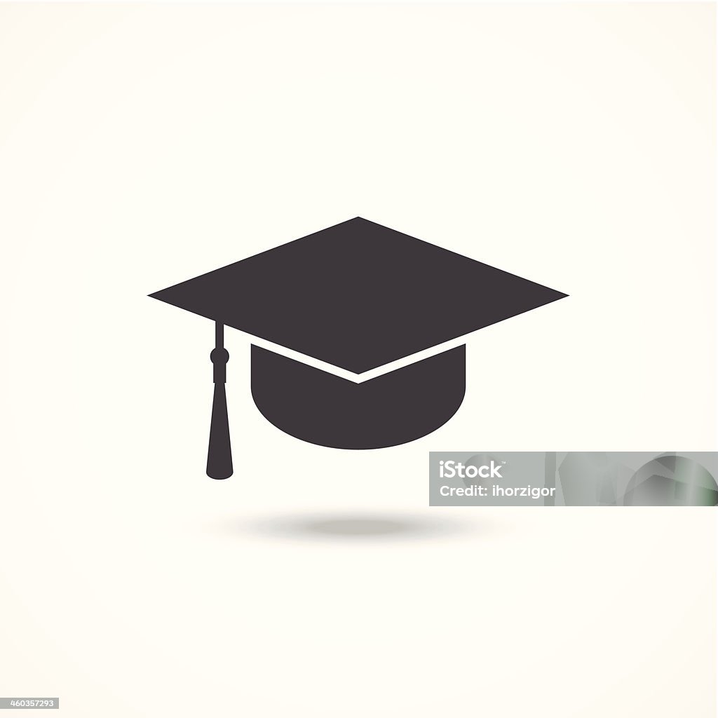 Graduation cap Icon Symbol stock vector