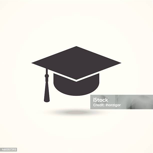 Graduation Cap Stock Illustration - Download Image Now - Icon Symbol, Education, Mortarboard