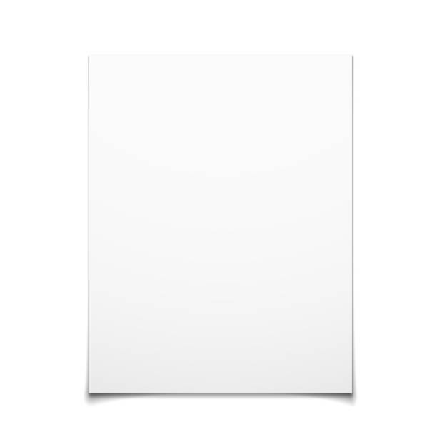 ilustrações, clipart, desenhos animados e ícones de papel cartão, isolado no fundo branco - blank white card