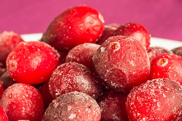 istock The frozen cranberry close up 460357797