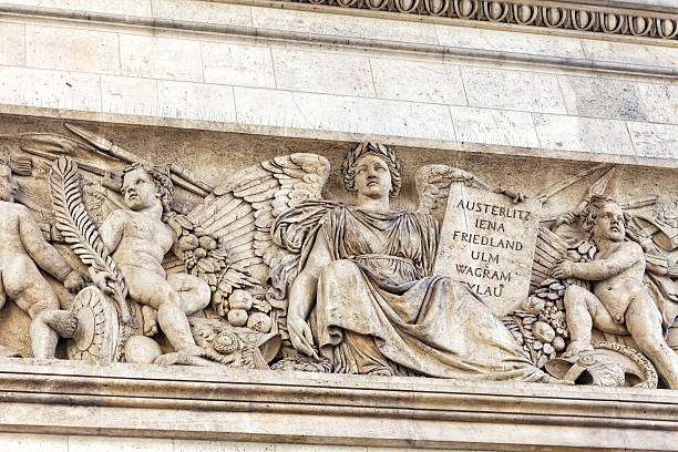istock Moldings on the Arc de Triomphe. Paris. France. 460358781