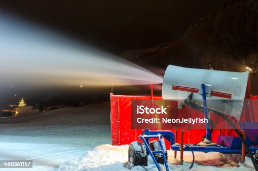 istock Snow Cannon by Night 460361157