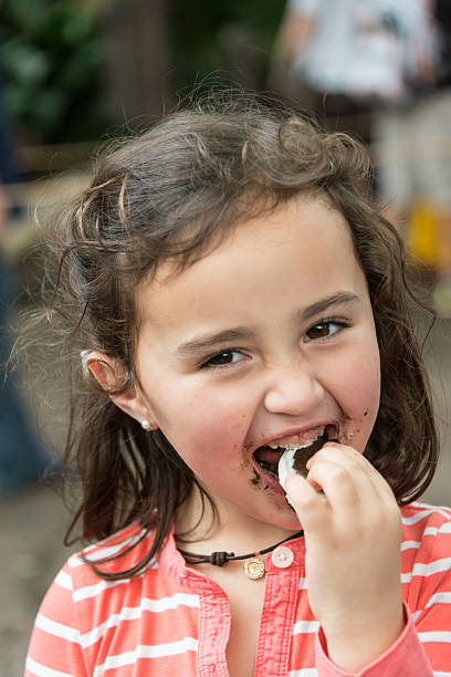 istock Little girl having an ice cream 460363207