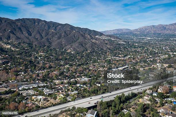 Glendale Freeway Stock Photo - Download Image Now - Glendale - California, Car, High Angle View