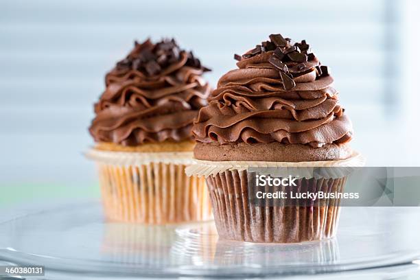 Chocolate Cupcake Stock Photo - Download Image Now - Buttercream, Cake, Candy