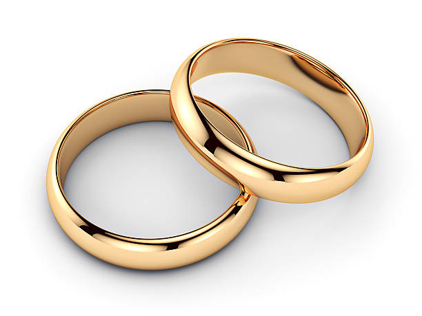 istock Pair of golden rings 460380421