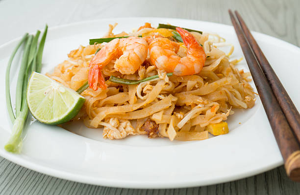 istock Pad Thai, stir-fried rice noodles with shrimps 460380705