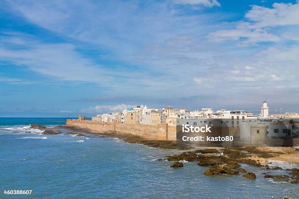 Shoreline Landscape Of Essaouira In Magador Marrakech Stock Photo - Download Image Now