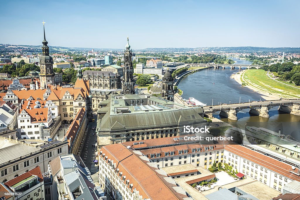 Skyline von Dresden - Lizenzfrei Aussicht genießen Stock-Foto