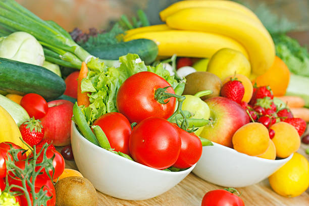 istock Fresh organic fruits and vegetables 460407859