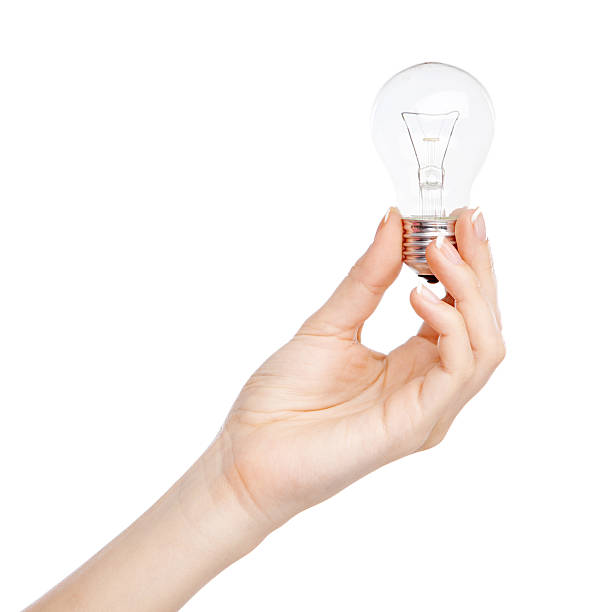 istock Female hand holding a light bulb 460409903