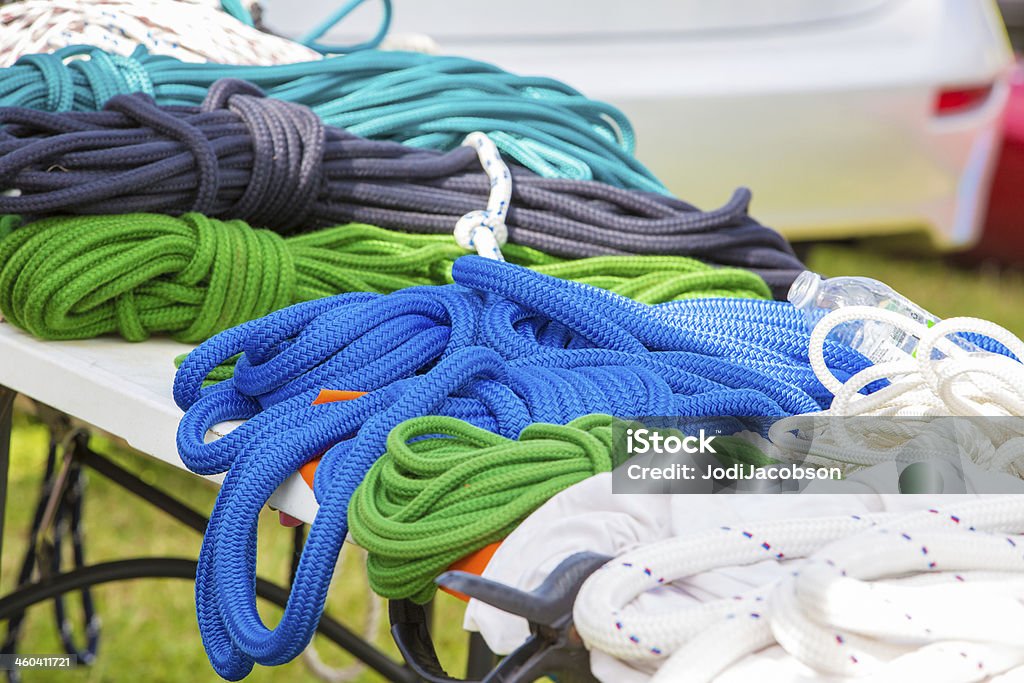 nylon de corda náutica Cor - Royalty-free Ancorado Foto de stock