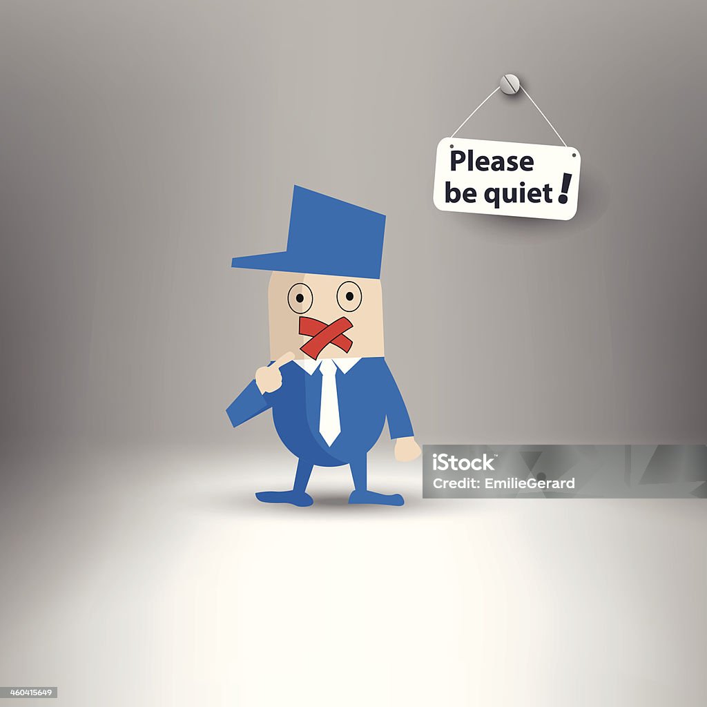 Vector Silenced Silenced Stock Illustration - Download Image Now - Adult, Bad News ...