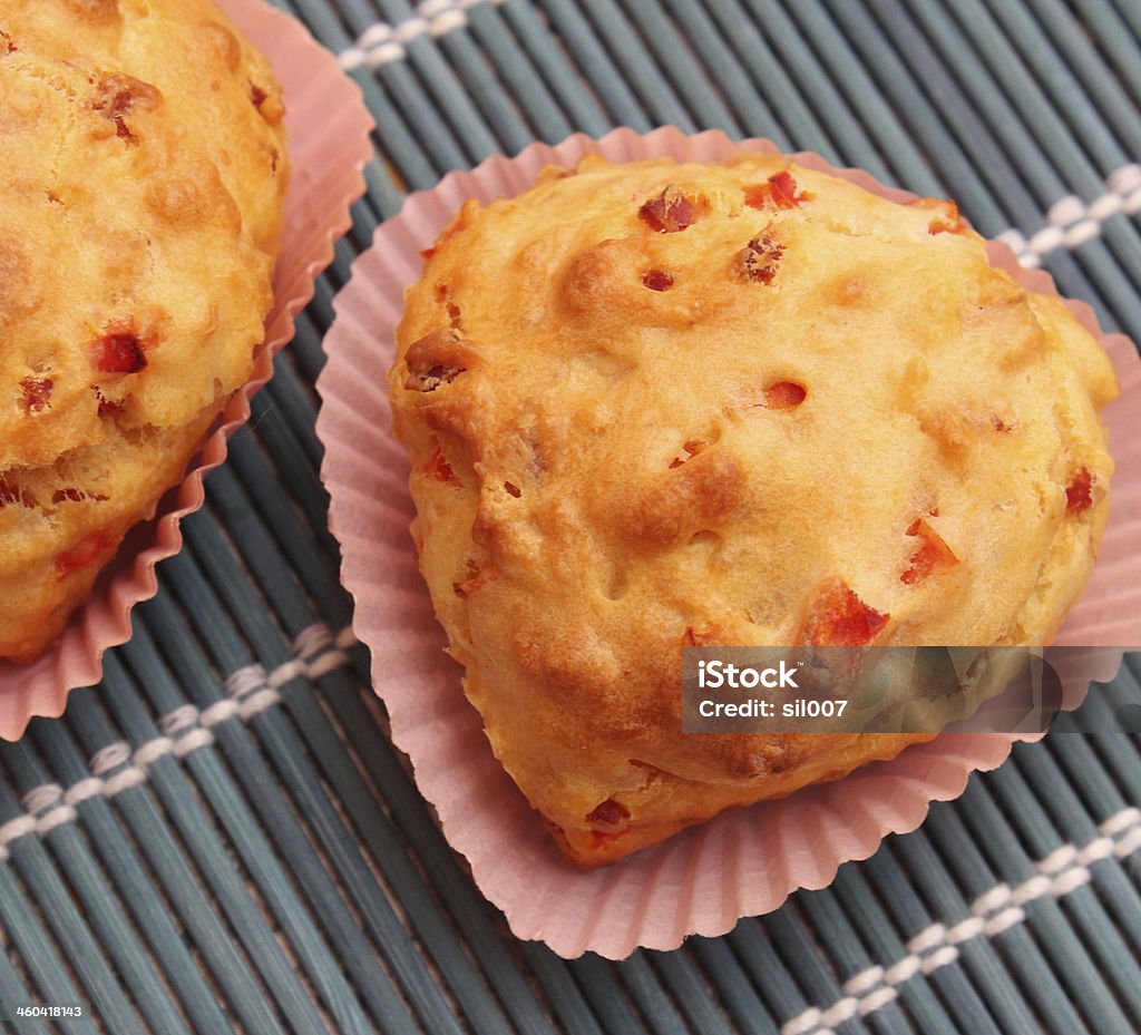 cakes with bacon and cheese some fresh cakes with cheese and bacon Appetizer Stock Photo