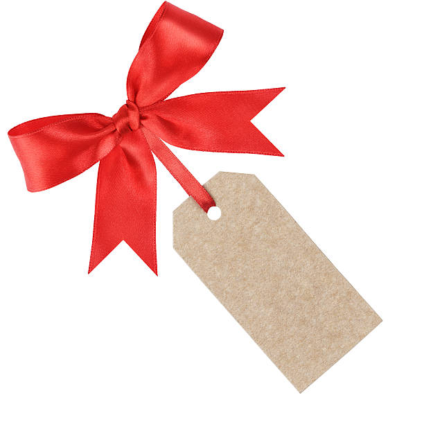 istock empty price tag with bow for sale 460421443