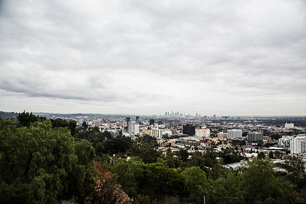 City overlook stock photo