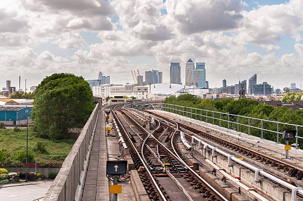 istock The tracks of Docklands Light Railway 460422011