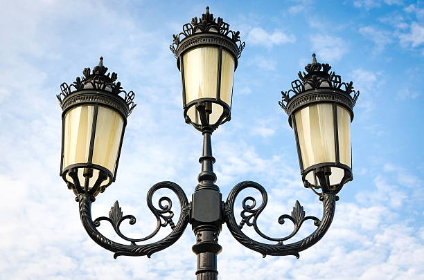 istock Vintage street lamp post 460423673