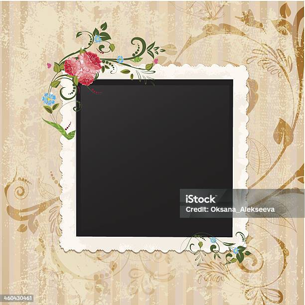 Retro Vintage Photo Frame Stock Illustration - Download Image Now - Abstract, Animal Markings, Art