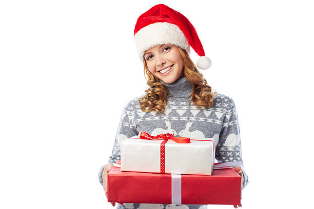 istock Santa girl 460433453