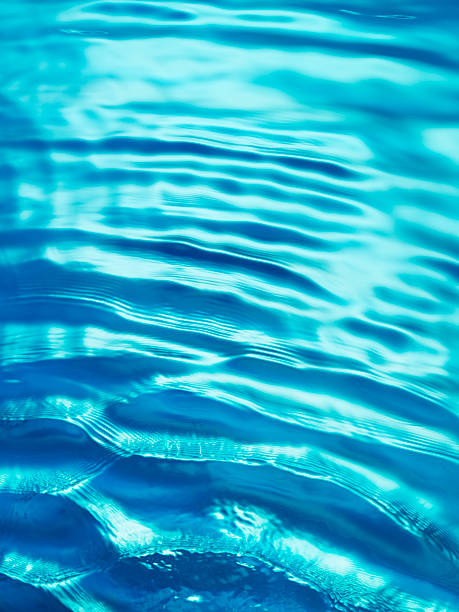 istock Small waves of blue water 460450227