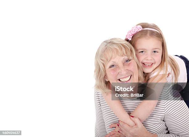 Grandmother Granddaughter Smiling Stock Photo - Download Image Now - Active Seniors, Adult, Affectionate