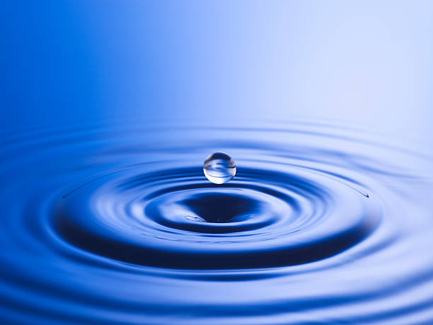 istock Drop hitting surface of water close-up 460455519
