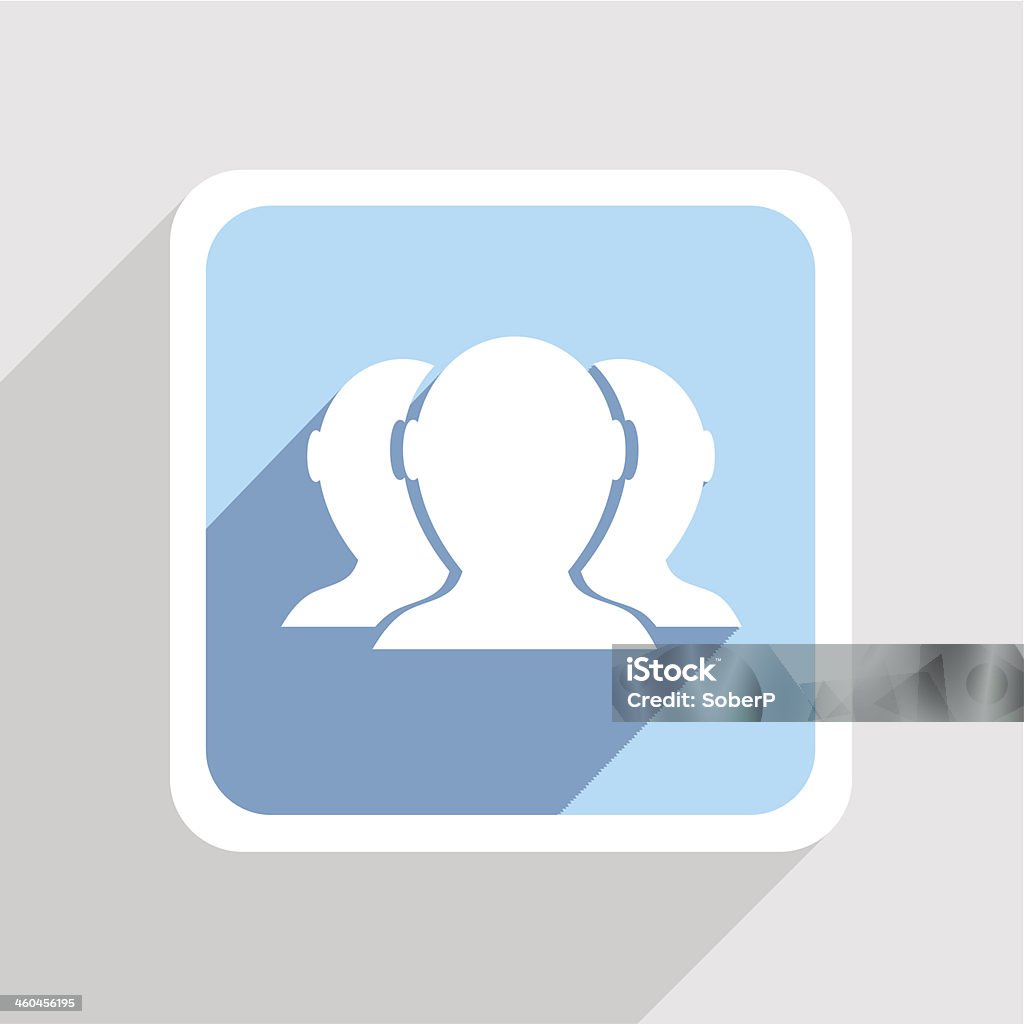 Vector blue icon on gray background. Eps10 Abstract stock vector