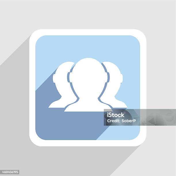 Vector Blue Icon On Gray Background Eps10 Stock Illustration - Download Image Now - Abstract, Adult, Art