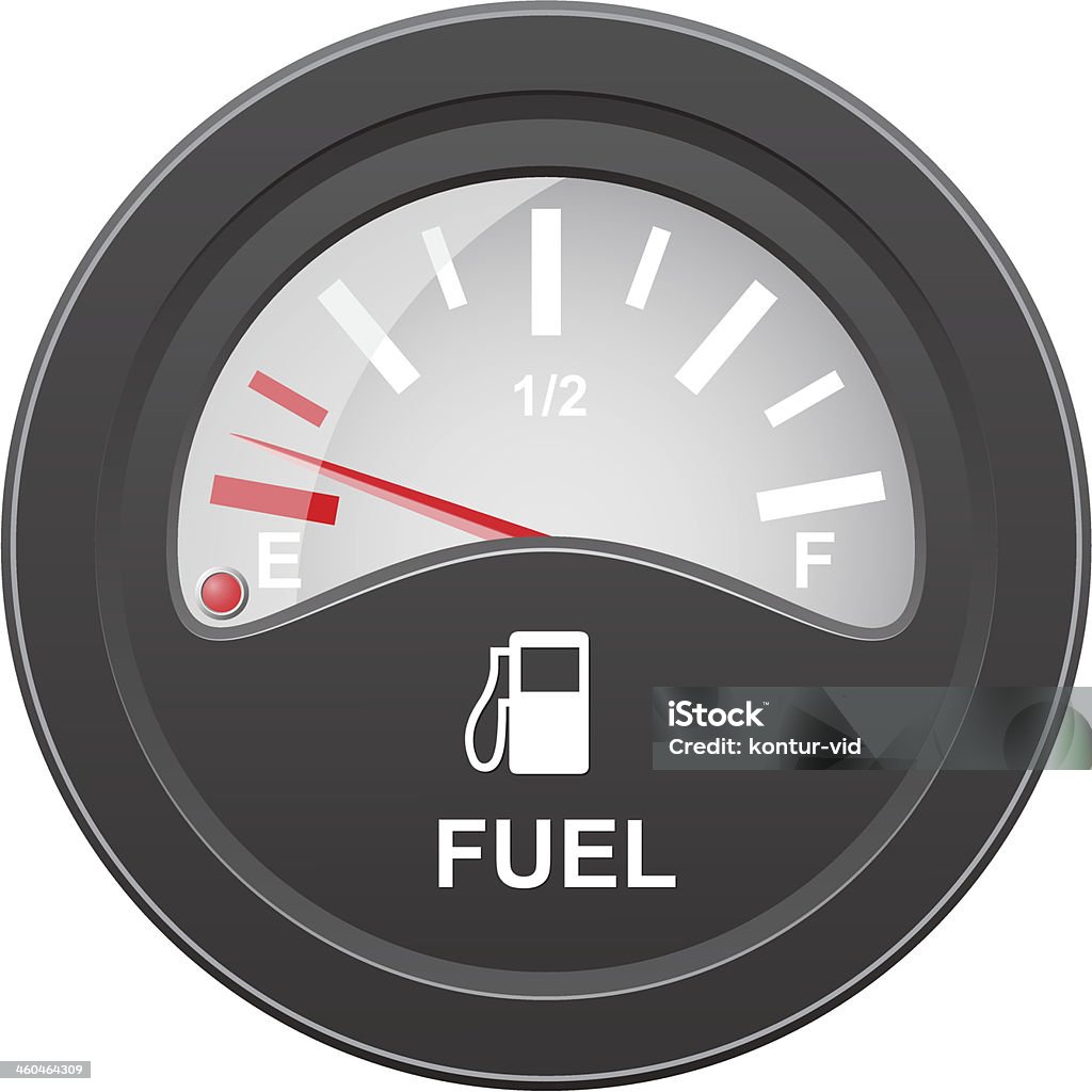 Machine Fuel Level Icon Fuel Level Indicator Vector Illustration Stock Illustration - Download ...