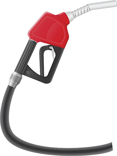 ilustrações de stock, clip art, desenhos animados e ícones de bocal da bomba de gasolina ilustração vetorial - gas station gasoline refueling fuel pump