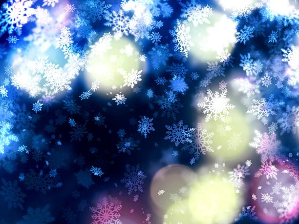 Beleza delicada neve de Natal fundo - foto de acervo