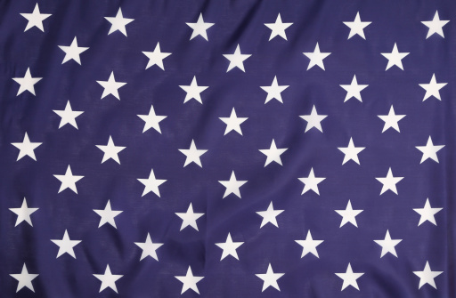 American flag with white stars. Whole background.