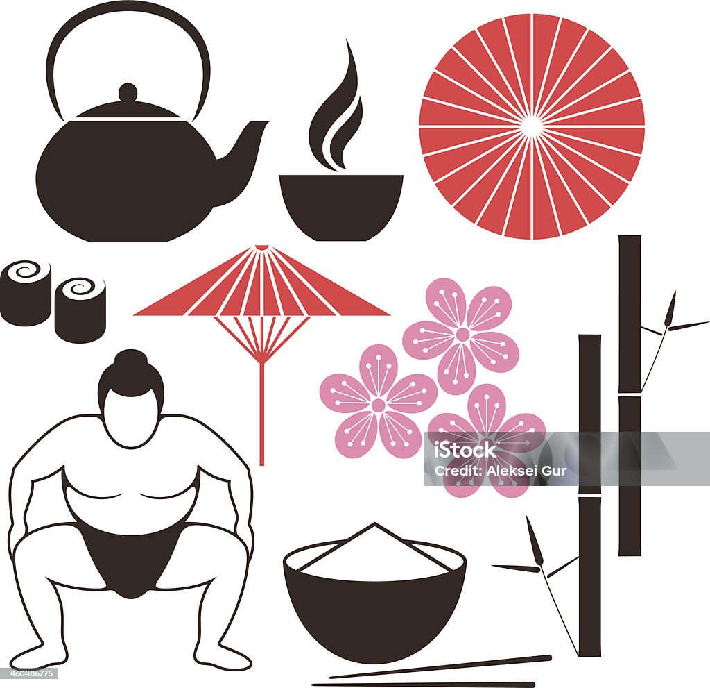 Japanese culture Japanese culture (EPS) + ZIP - alternate file (CDR) Tea Ceremony stock vector
