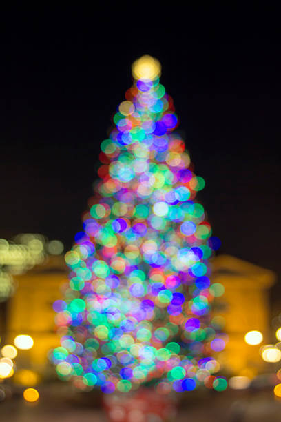 istock Christmas Holiday Tree Blur Defocused Lights 460491389