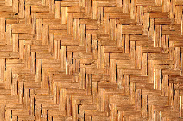 istock Texture of House wall is made from woven basketwork. 460493337