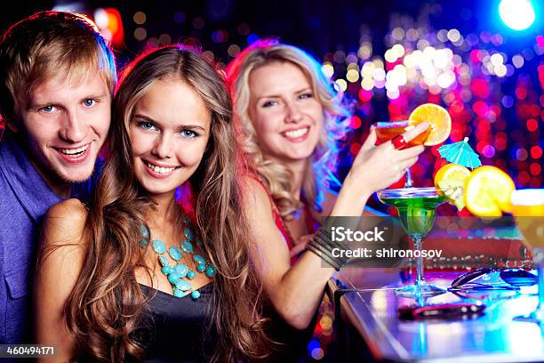 Friendly Clubbers Stock Photo - Download Image Now - Adult, Alcohol - Drink, Arts Culture and Entertainment