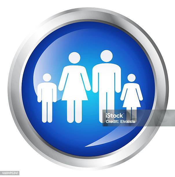 Familie Symbol Stockfoto und mehr Bilder von Baby - Baby, Blau, Clipping Path