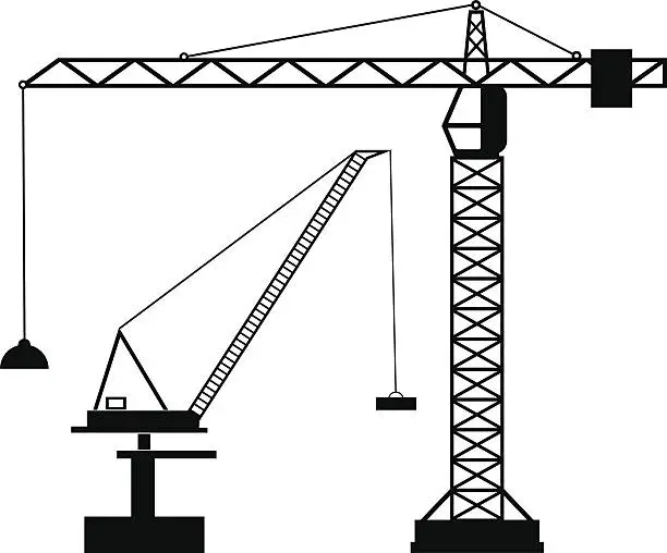 Vector illustration of Crane