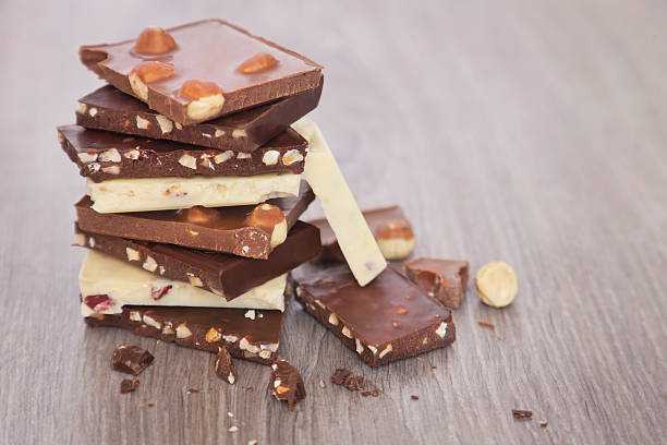 istock Pieces of chocolate on the table 460496095