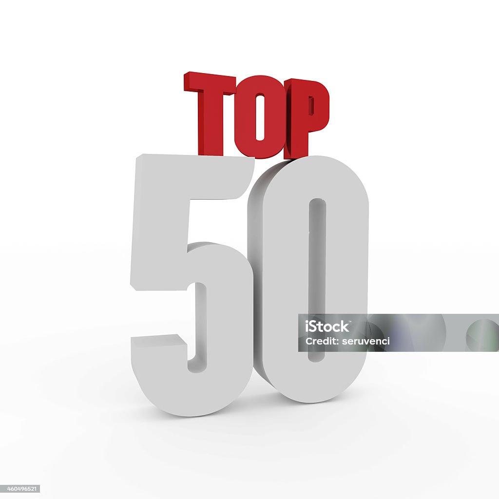 top 50 - Lizenzfrei Auszeichnung Stock-Foto