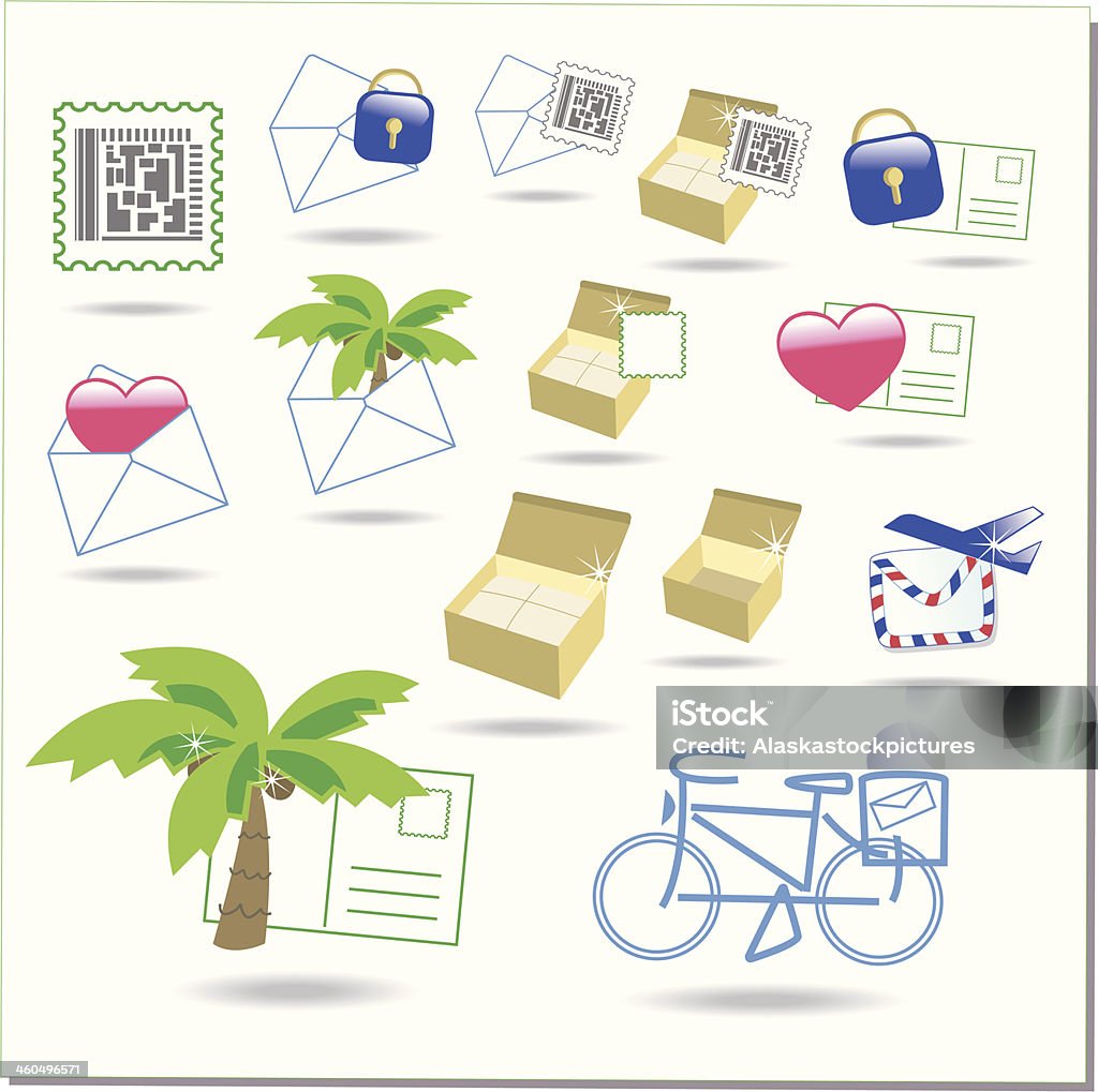 Post Icons E-Mail stock vector