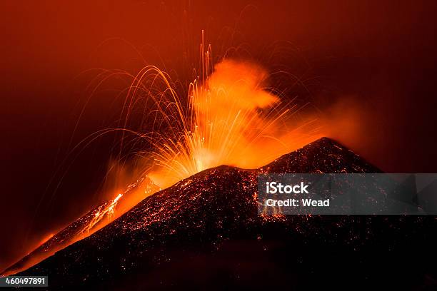 Eruption Etna Stock Photo - Download Image Now - 2013, Airport, Ash