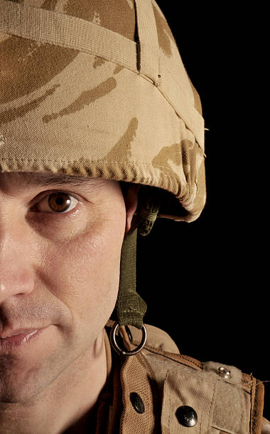 istock Cropped Soldier Portrait 460501235