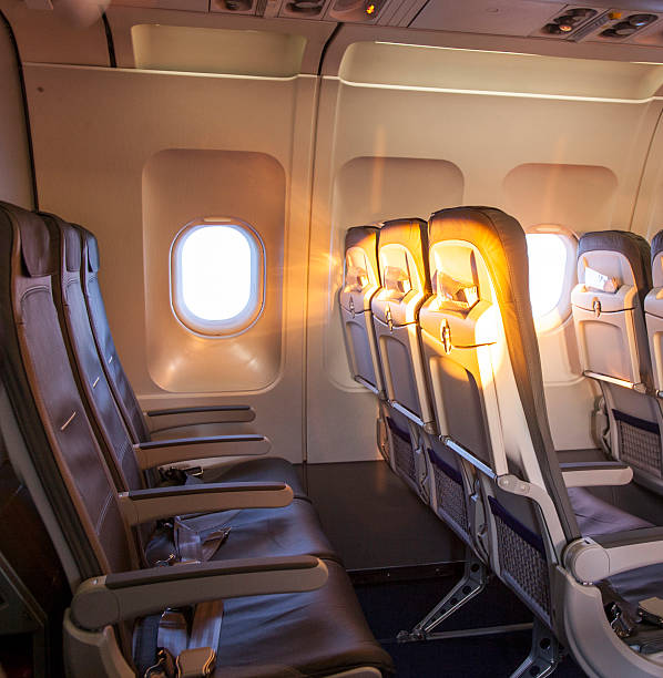istock sunrise inside the cabin of a modern aircraft 460507529
