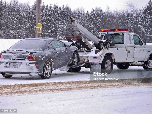 Tow Truck Towing Car Stock Photo - Download Image Now - Tow Truck, Towing, Car