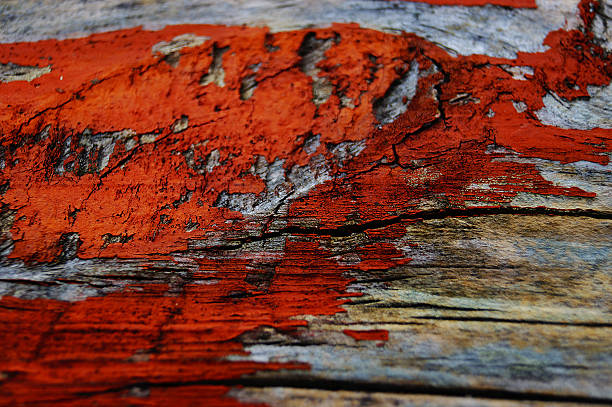 istock Abstract : Dirty Red paint wood Texture 460518785